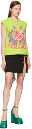 Versace Green & Pink Cotton Vest
