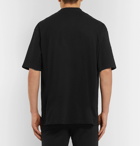Balenciaga - Oversized Logo-Print Cotton-Jersey T-Shirt - Men - Black
