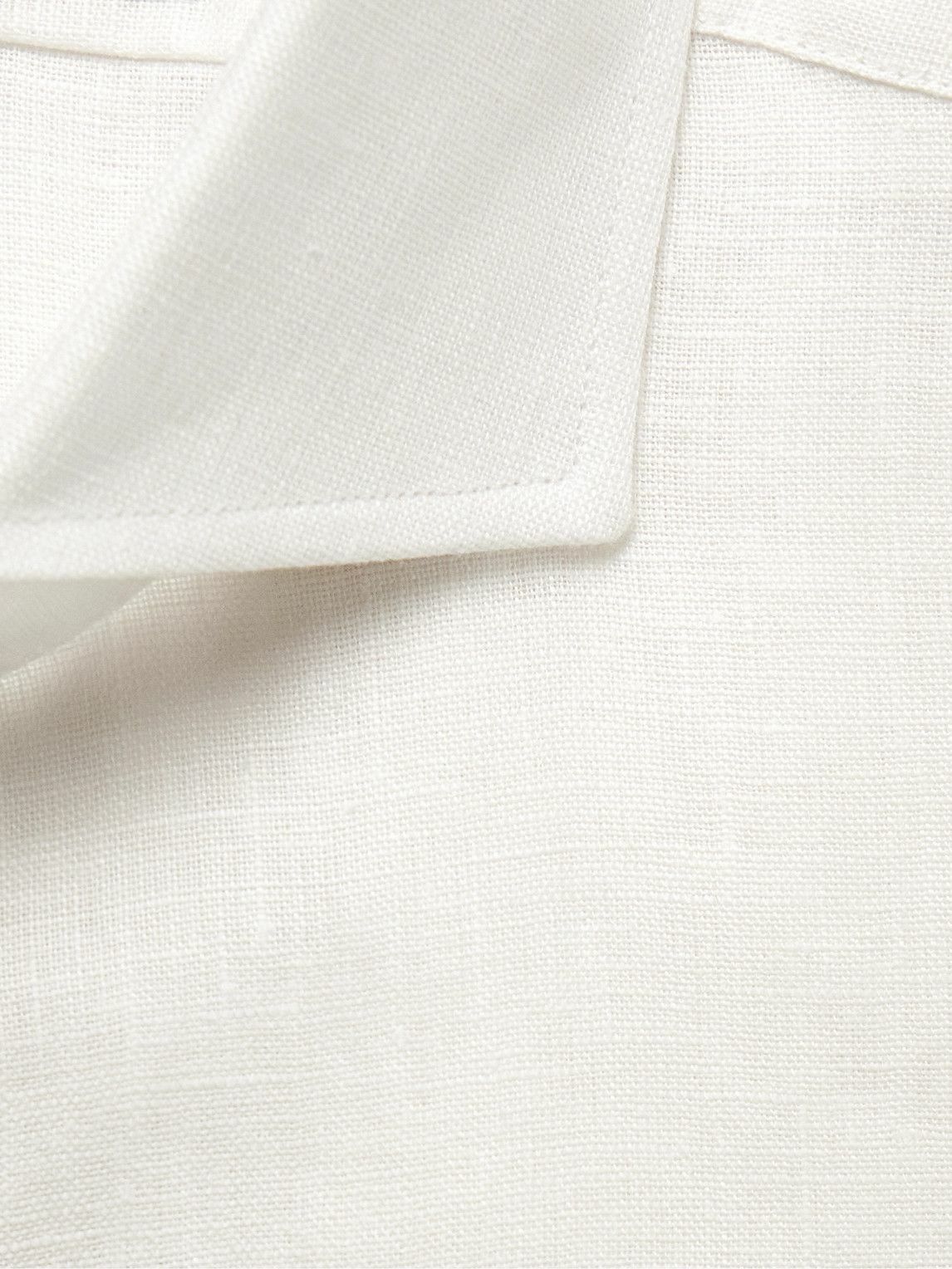 Favourbrook - Bridford Cutaway-Collar Linen Shirt - White