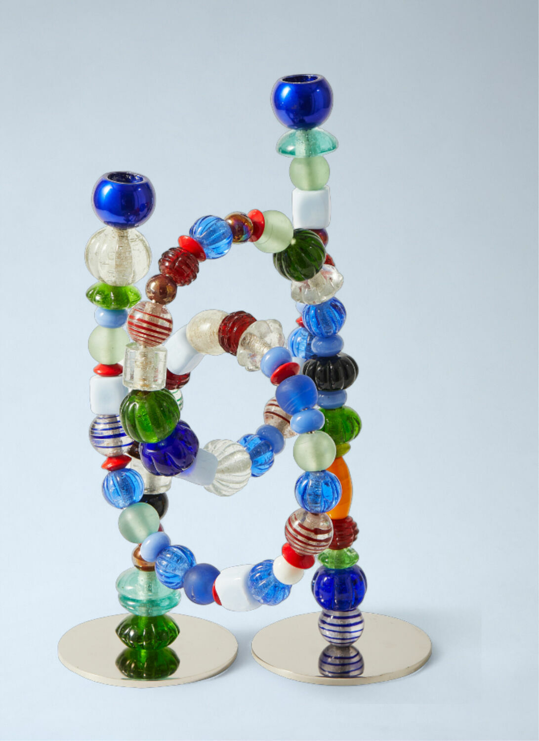 POLSPOTTEN Beaded Sculptural Candle Holder