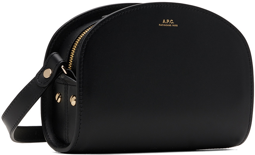 A.P.C. Black Mini Demi-Lune Bag