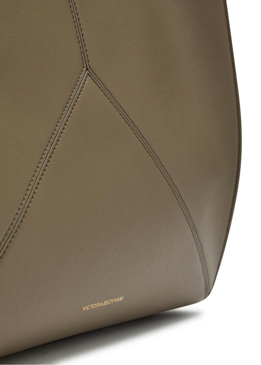 Victoria Beckham Victoria Panelled Leather Tote bag - Khaki - One Size