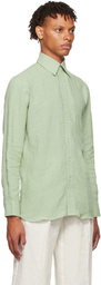 Lukhanyo Mdingi Green Linen Shirt