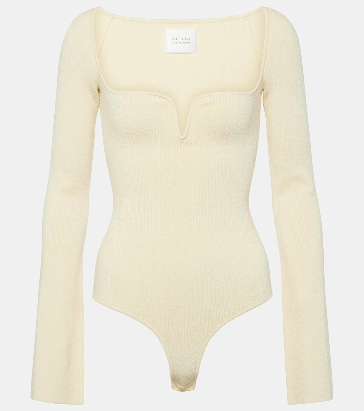 Galvan Gaia ribbed-knit bodysuit