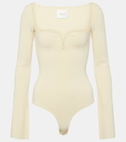 Galvan Gaia ribbed-knit bodysuit