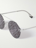 Fendi - Sky Metal Round-Frame Sunglasses