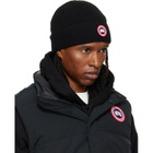Canada Goose Black Rib Beanie