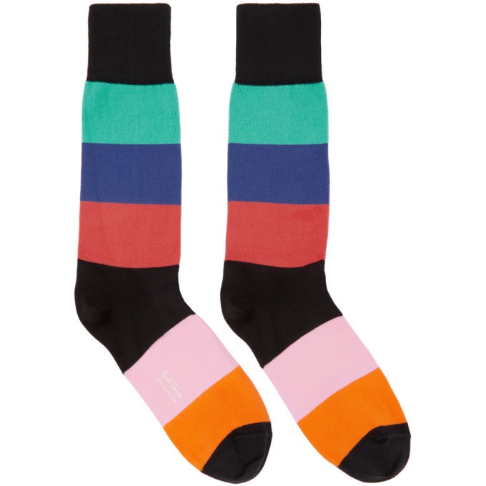 Photo: Paul Smith Multicolor Razzle Stripe Socks