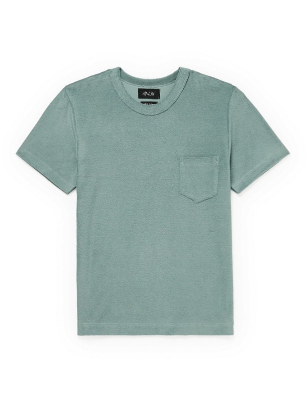 Photo: HOWLIN' - Fons Cotton-Blend Terry T-Shirt - Green