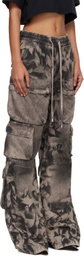 AMIRI Gray Washed Cargo Jeans