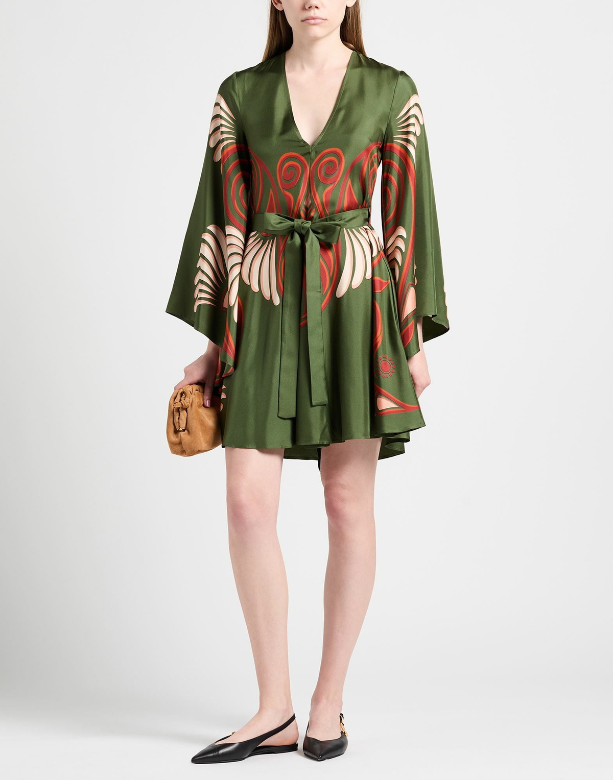 La Doublej Womens Mini dress Military in Green