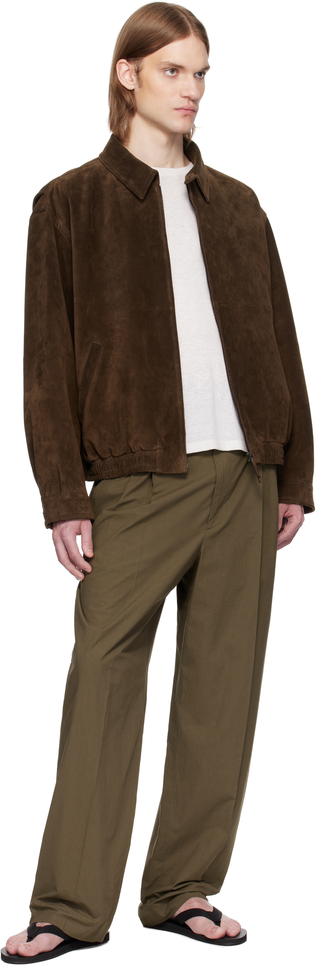 The Row Brown Ronan Suede Jacket The Row