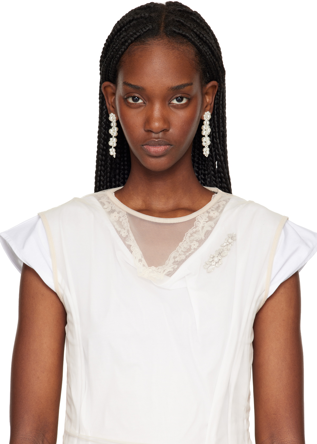 Simone Rocha Cluster Drip Earrings