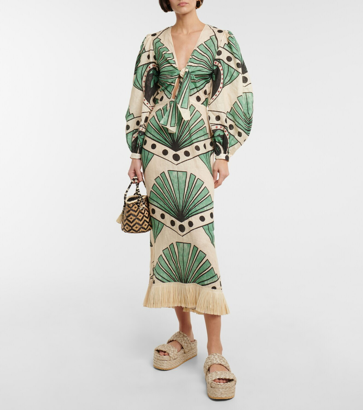 Johanna Ortiz Printed linen maxi dress Johanna Ortiz