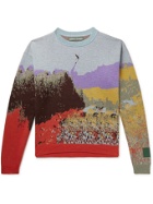 Reese Cooper® - Western Wildfires Cotton-Jacquard Sweater - Multi