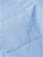 BARBOUR WHITE LABEL - Blindrock Grandad-Collar Cotton-Poplin Shirt - Blue - L