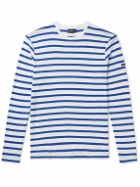 Armor Lux - Slim-Fit Striped Cotton-Jersey T-Shirt - Blue
