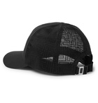 Fendi - Logo-Embroidered Mesh and Shell Baseball Cap - Black