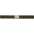 Givenchy Khaki Webbing Logo Belt