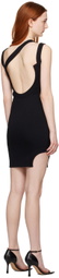 BOYAROVSKAYA Black Ribbed Minidress