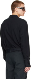 POST ARCHIVE FACTION (PAF) Black Zip Shirt Jacket