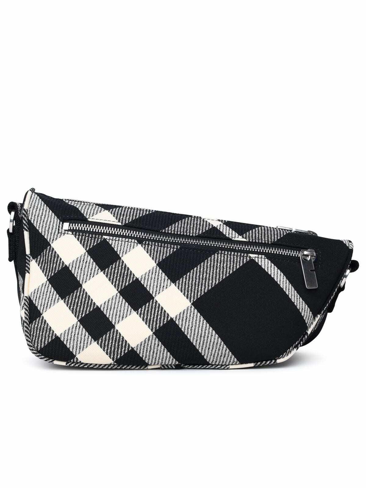 【関税＆送料込み】Burberry Shield Messenger S Crossbody Burberry shield Messenger Black Cotton Blend Crossbody Bag