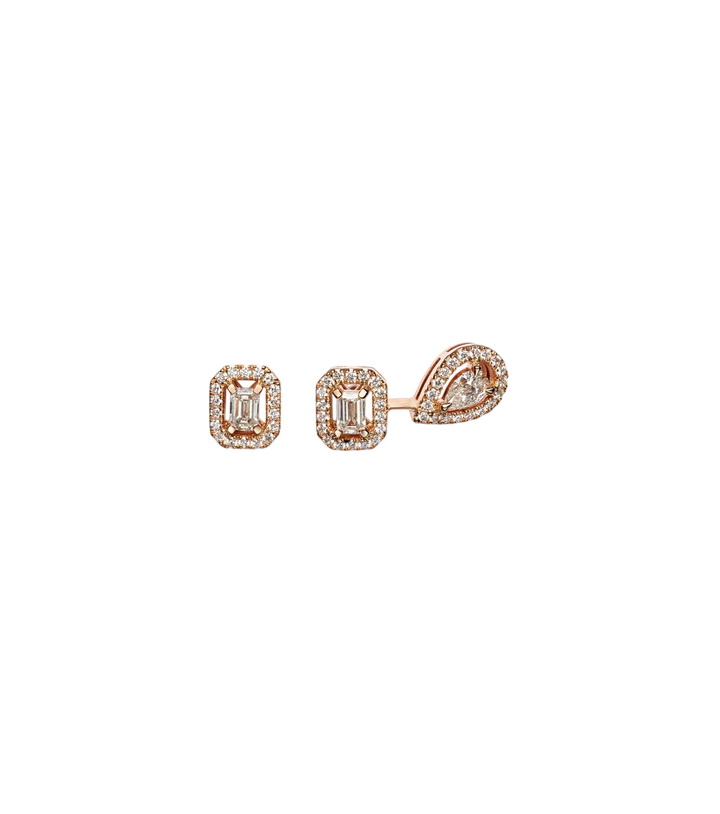 Photo: Messika My Twin 1+2 18kt rose gold earrings with diamonds