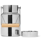 L'Atelier du Vin - Stainless Steel and Beech Timbale Bucket - Silver