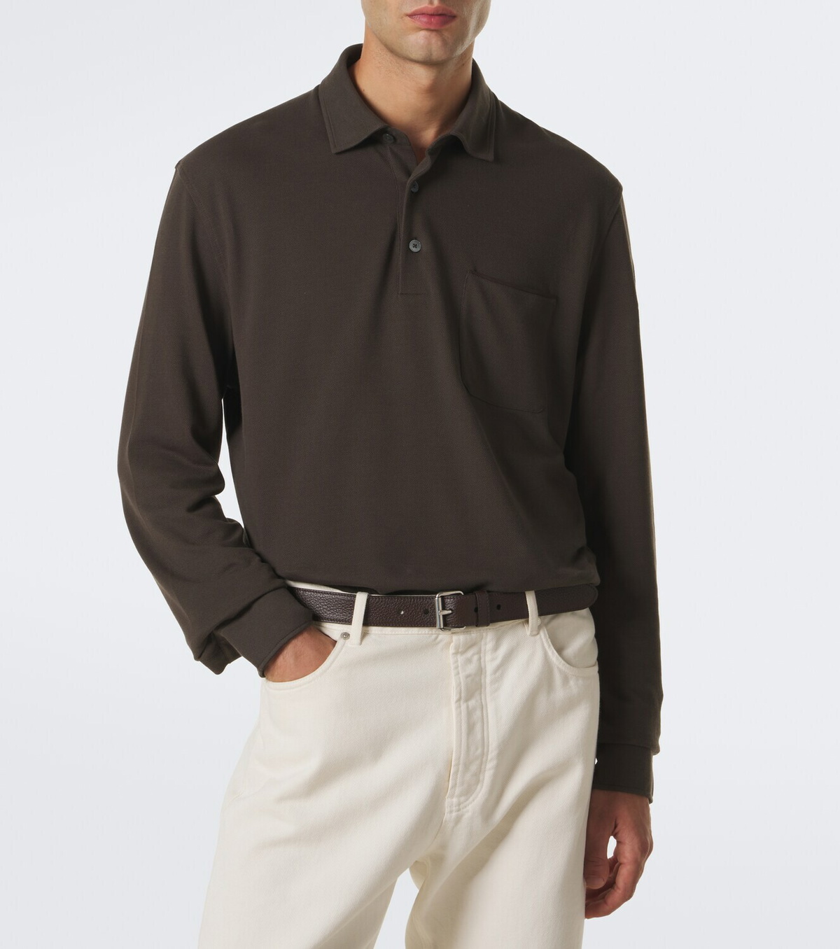 Zegna Cotton piqué polo shirt