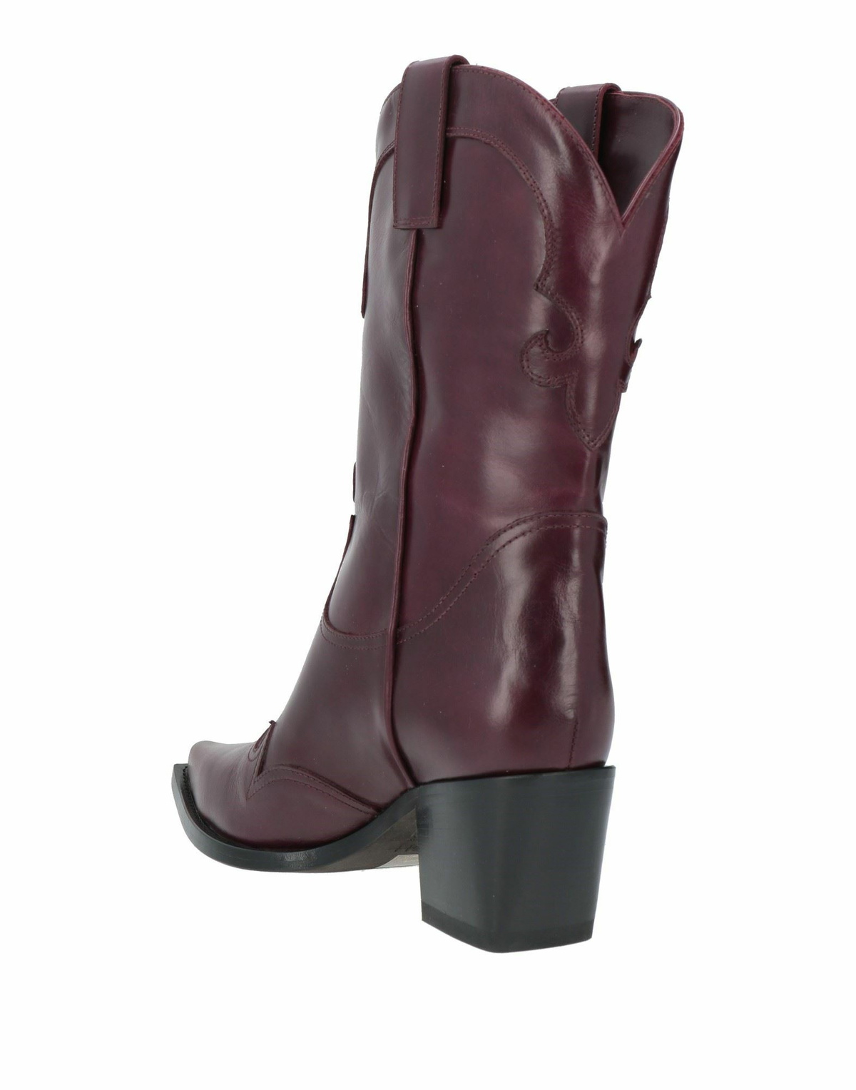 High Womens Ankle boots Plum