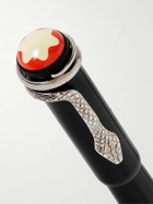 Montblanc - Heritage Collection Rouge et Noir Silver-Tone and Resin Fountain Pen