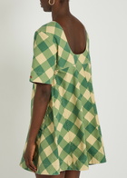 Damson Madder Bridget Reversible Cotton Mini Dress Multicoloured