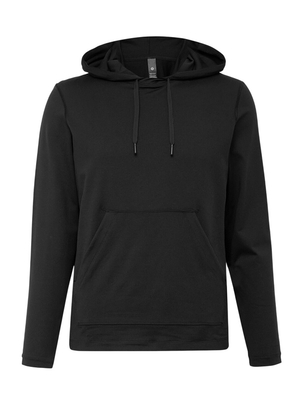 Photo: Lululemon - Stretch Recycled-Jersey Hoodie - Black