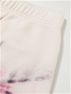 Champion - Straight-Leg Logo-Appliquéd Tie-Dyed Cotton-Blend Jersey Bermuda Shorts - Multi