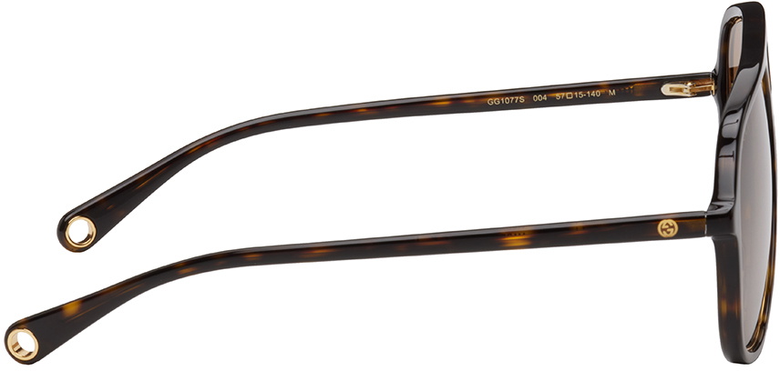 Gucci Tortoiseshell Navigator Sunglasses Gucci display picture 1