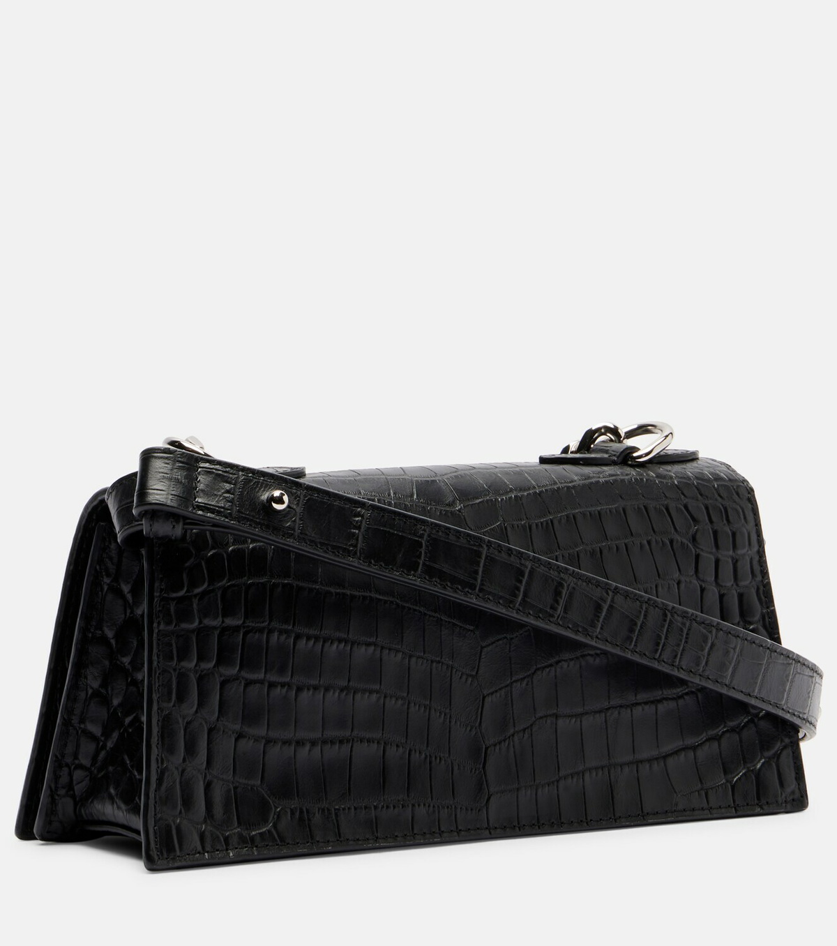 McQueen Jewelled Mini leather shoulder bag