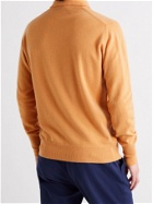 WILLIAM LOCKIE - Oxton Cashmere Polo Shirt - Orange