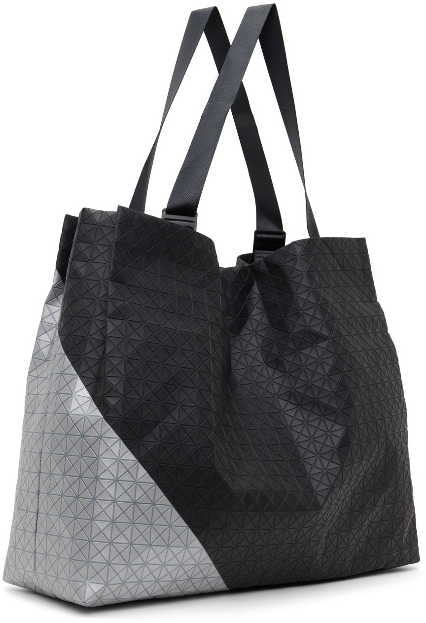 BAO BAO ISSEY MIYAKE Black & Gray Cart Tote Bao Bao Issey Miyake