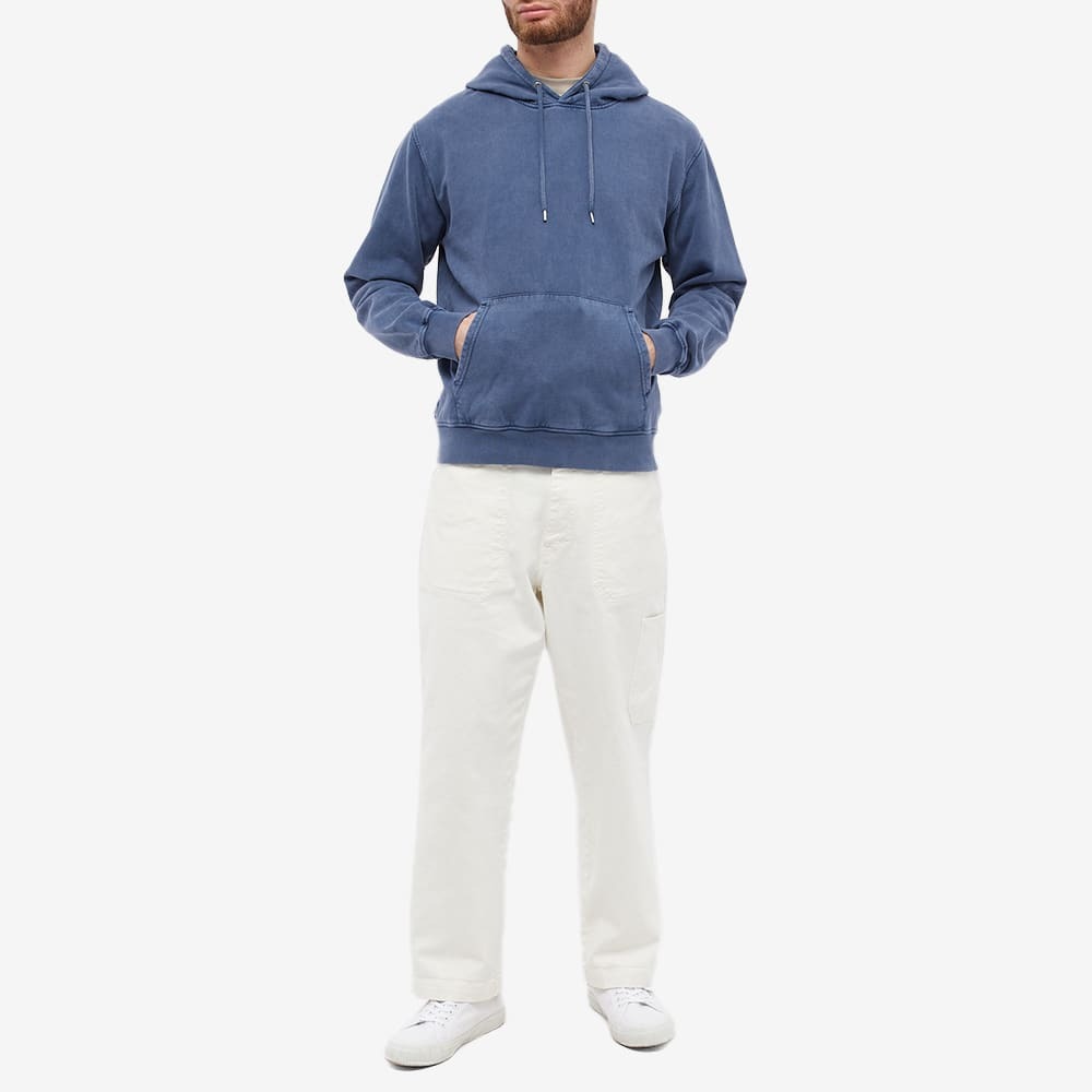 Colorful Standard Men's Classic Organic Popover Hoody in Neptune Blue