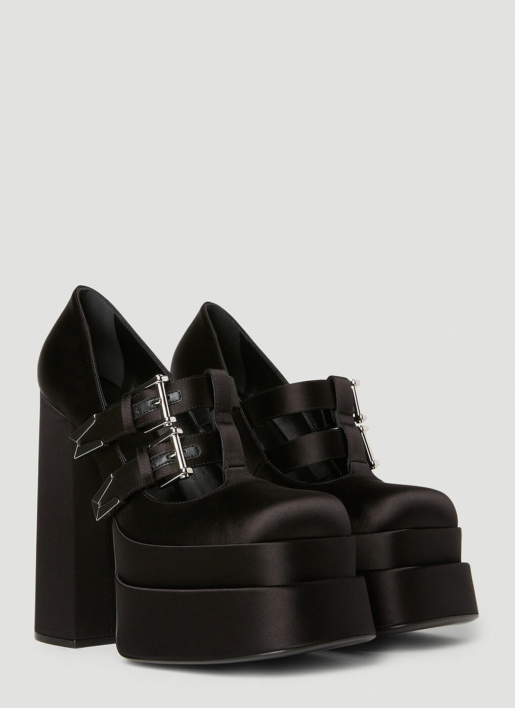 Versace - Aevitas Platform Heels in Black Versace