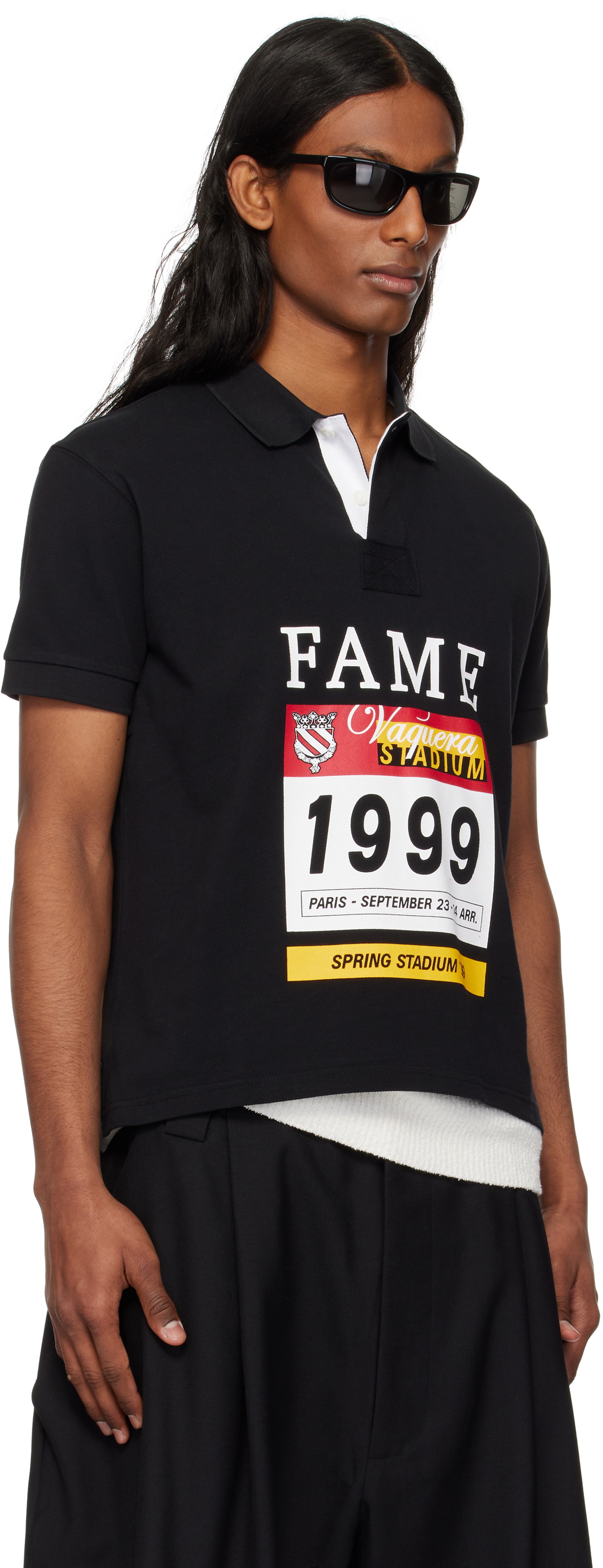 VAQUERA Black 'Vaquera' Polo Vaquera