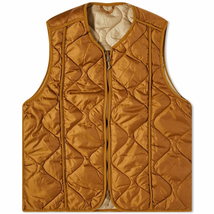 Photo: Foret Men's Fresh Reversible Liner Vest in Brown/Corn