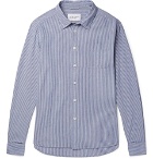 Albam - Striped Cotton Oxford Shirt - Men - Blue