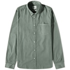Norse Projects Men's Anton Light Twill Shirt in Dried Sage Green