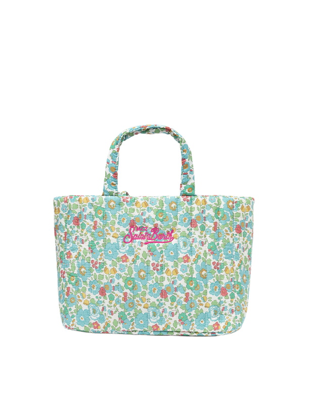 Photo: MC2 Saint Barth Betsy Quilted Soft Tote Mid Bag | Made With Liberty Fabric
