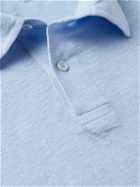 Hartford - Linen Polo Shirt - Blue