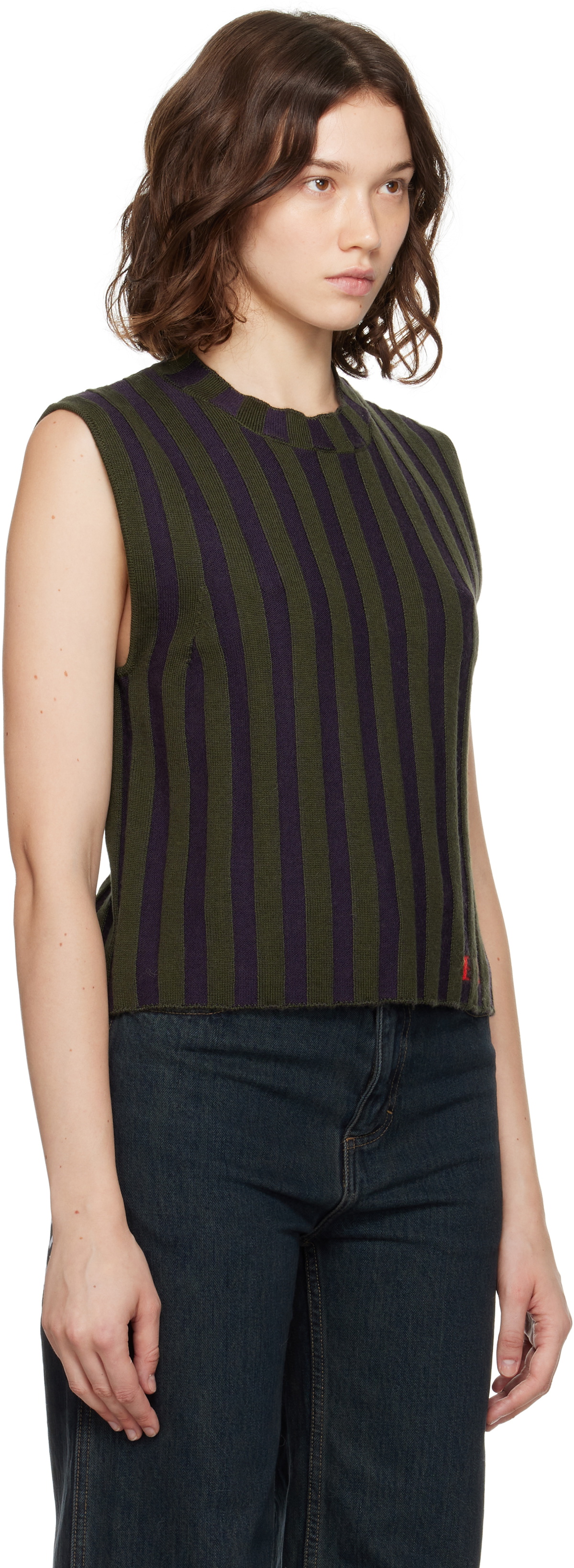 Eckhaus Latta Green & Purple Keyboard Tank Top