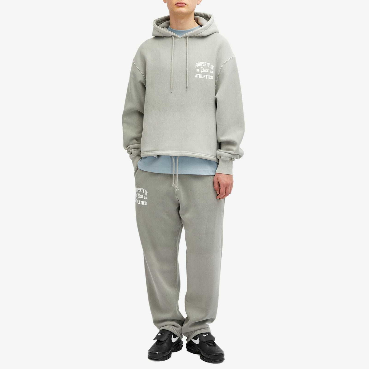 Patta Men's Athletic Drawcord Hoodie in Limestone