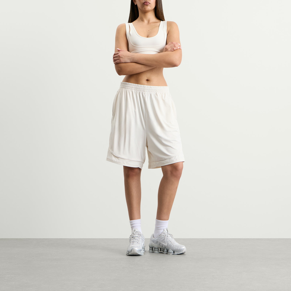 Nike Women's x SKIMS Airy Relaxed Short in Ivory