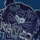 Kenzo Men's Festive Tiger Pop Over Hoody in Midnight Blue